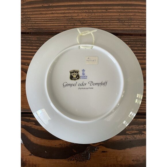 E&R Golden Crown Emblem AK Kaiser West Germany Gimpel Ofer Dompfaff Bird Plate - Picture 5 of 9